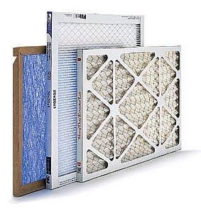 Stack of home HVAC air filters